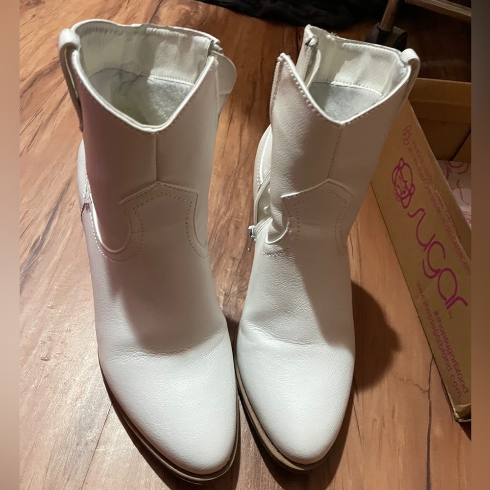 White booties